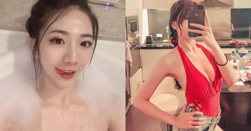 【球盟会】無處不辣！E奶正妹「Jasmine茉莉」在家也要深V爆乳，辣到國外超犯規～