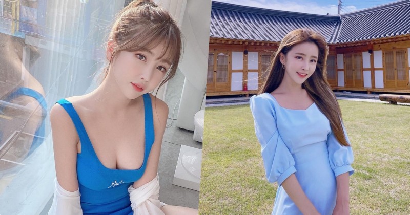 【球盟会】愛穿藍色緊身衣的「火辣童顏妹」，過生日時轉換「性感成熟風」！