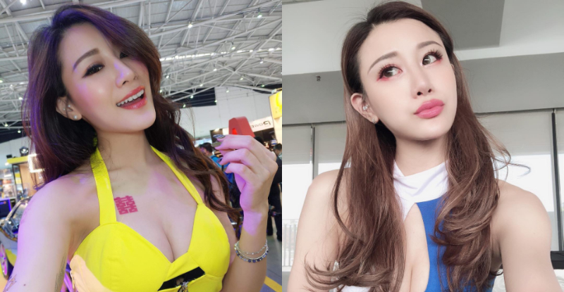 【球盟会】美峰上刺囍！性感陽光正妹「雙囍」小嘴微張，火辣魅惑整個展場！