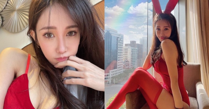 【球盟会】氣質型大美女「Fifi」情人節辣扮兔女郎，超性感「美胸翹臀」粉絲看了想抱緊處理