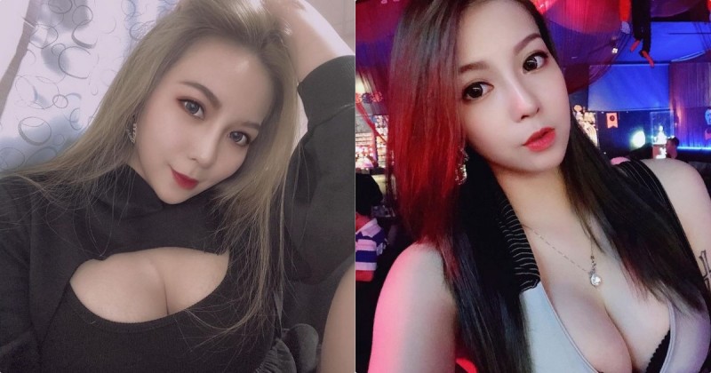 【球盟会】火辣體雕師「程心」車頭燈好大，「惹火的低胸穿法」好誘惑！