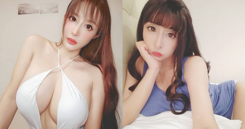 【球盟会】美豔正妹「蜜佧熙」烈焰紅唇太誘人，誘惑的G奶超級兇爆！