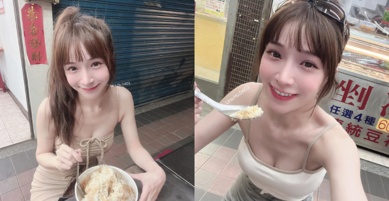 【球盟会】剉冰達人「烏娜」店門口甜笑超迷人，「窈窕曲線」讓粉絲一起消暑！