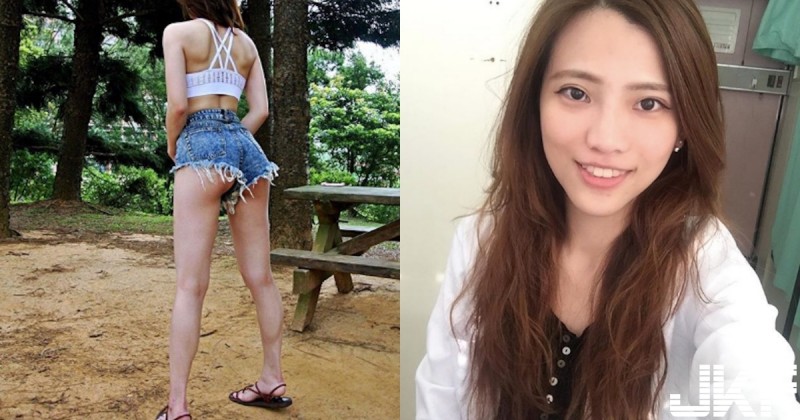 【球盟会】台灣「最辣實習女醫生」！姊姊有在練「緊實屁股蛋」，公園驗收大秀翹臀微笑線！