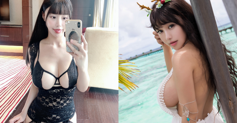 【球盟会】巨乳模特「朱可兒Flower」半邊側乳大掉出　攝影師竟想把奶修小一點！