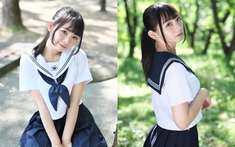 【球盟会】清純櫻花妹「成海留那」馬尾水手服滿滿初戀感　綁頭髮「回眸燦笑」自然魅力讓人沈醉