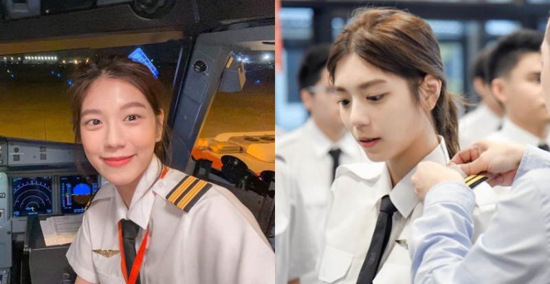 【球盟会】沒開玩笑！超甜「正妹機師」美貌稱霸航空界　網友：想跟她雙飛