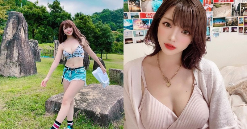 【球盟会】甜美櫻花妹「愛穿比基尼散步」，「白嫩美乳曲線」讓路人都想偷瞄！