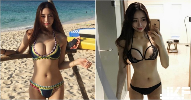 【球盟会】海邊又見女神！辣辣「比基尼奶妹」愛自拍，整個畫面都快被「兩顆球」佔據了！