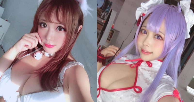 【球盟会】火辣爆乳正妹Coser「何苔苔」，驚人兇器超吸大家目光！