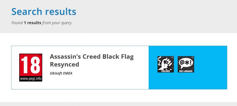 【球盟会】重制版蓄势待发！《刺客信条：黑旗 重铸版》已现身PEGI评级网站