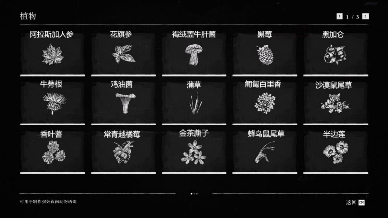 【球盟会】荒野大镖客全图鉴对照---植物篇