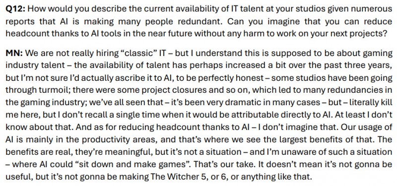 【球盟会】CDPR称正在