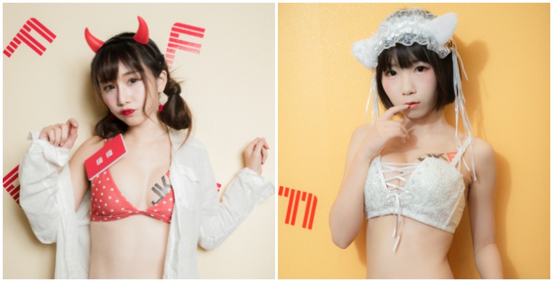 【球盟会】「櫥窗女郎」惹火寫真區讓你一間一間挑！專屬空間讓你與爆乳女郎合照拍到飽！