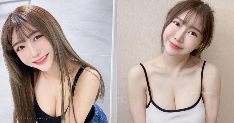 【球盟会】甜美笑容迷倒網友！正妹芳療師「艾薇兒」細肩背心大秀美胸、鎖骨線條