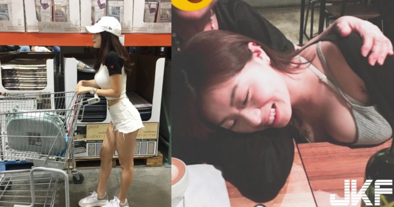 【球盟会】又想癱瘓台北？COSTCO驚見「翹臀美乳」正妹，奶奶「又圓又軟」整個放上桌，桌子都in啦…