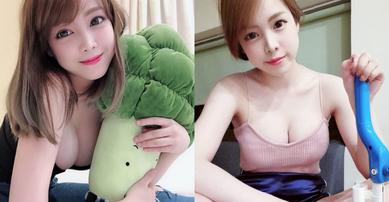 【球盟会】地方媽媽太性感！「台灣人妻」低胸露美乳做家事　飽滿奶球差點掉出來！