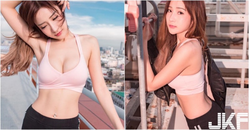 【球盟会】運動系「爆乳正妹」出沒！性感身體線條不得了！「大奶馬甲線」回頭率超高啊！