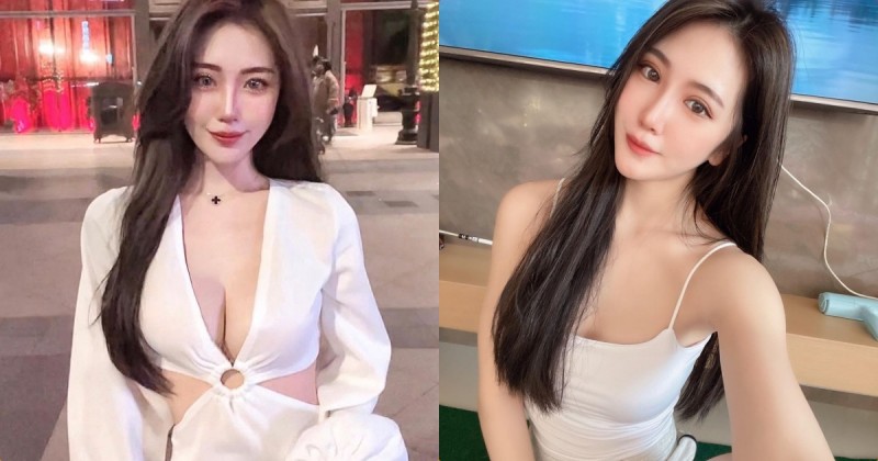 【球盟会】美豔護理師「尤娜」外出深V裝超辣，纖腰線條也跟著放送！