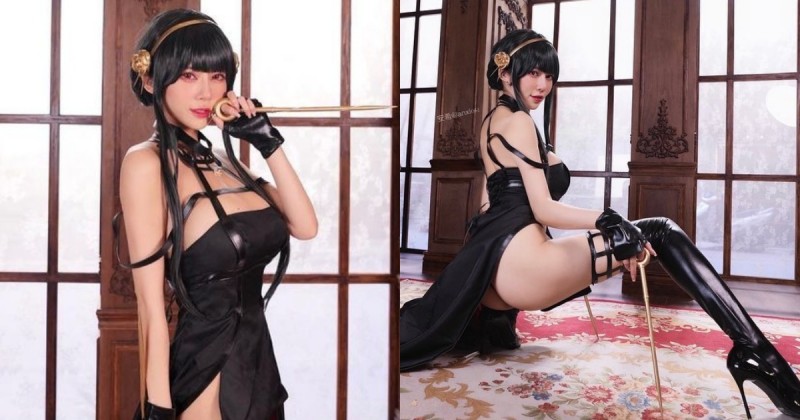 【球盟会】巨乳甜心「安希」化身天然呆漂亮人妻！「爆乳露大腿」火辣裝扮殺傷力十足！