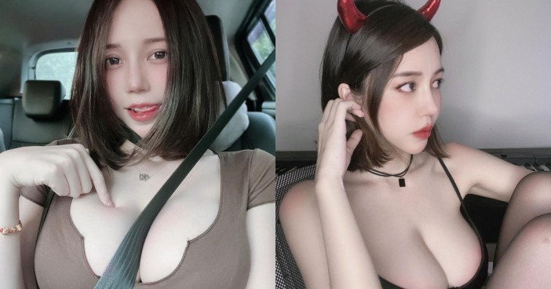 【球盟会】車技一流女主播！「白嫩巨乳」緊夾安全帶，調皮吐舌：這樣夠安全嗎