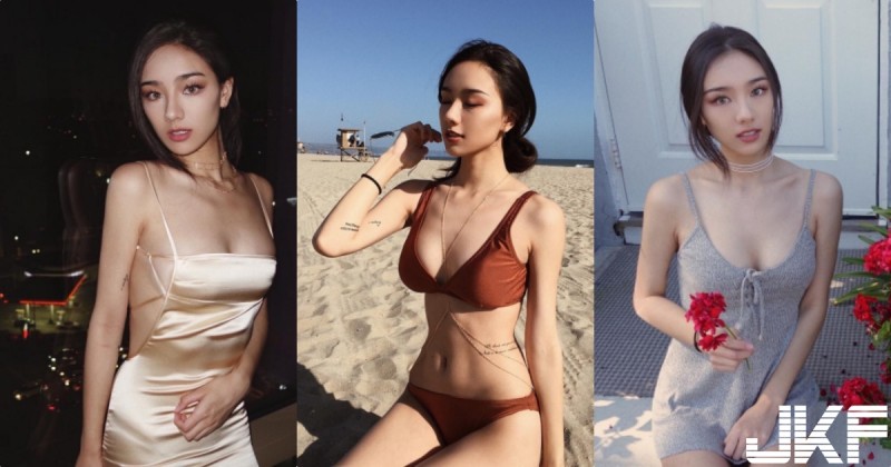 【球盟会】神級正妹著緊身「簍空裝」布料「只夠遮前面」東南西北半球都要掉出來啦