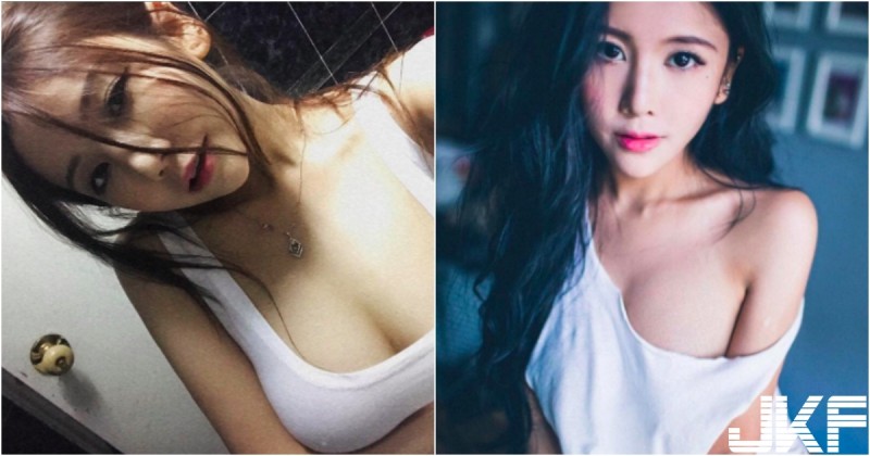 【球盟会】超狂「大奶港妹」！白色上衣超緊繃「葡萄乾外送」！配上白饅頭好美味啊！