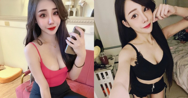 【球盟会】正妹「笑笑」穿小背心深溝太辣，「招牌甜美笑容」讓人蛀牙！