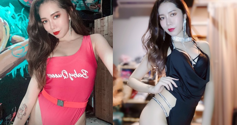 【球盟会】完美駕馭「高衩裝」的女人！蜜臀尤物「萬萬」辣曬前凸後翹 S 曲線