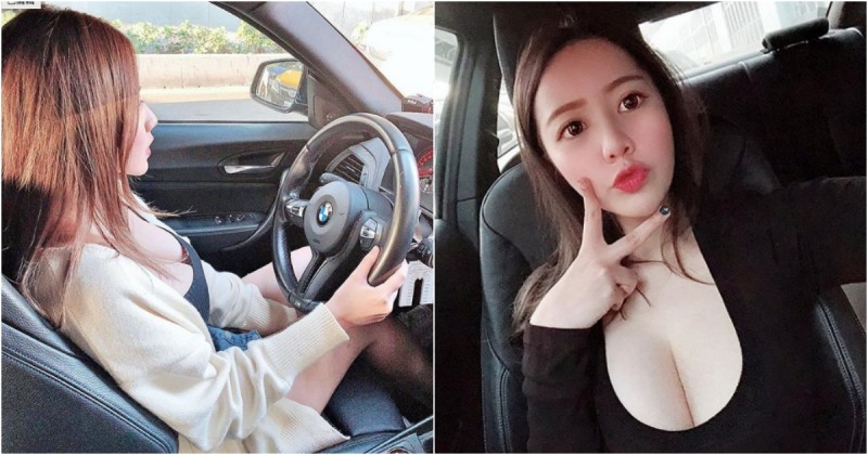 【球盟会】妹子開車94狂～「夏筠婷bambi」駕車氣勢十足 「耀眼車頭燈」稱霸街頭啦