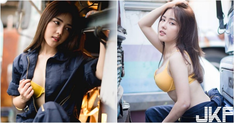 【球盟会】舊車場「爆奶女工」擅入！連身褲一脫只剩「超亮車頭燈」！這麼狂有合法嗎！