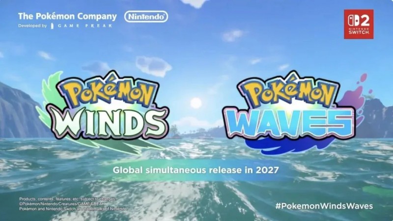 【球盟会】《宝可梦 风/波》官宣，2027年登陆NS2平台！