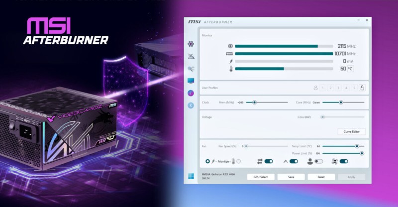 【球盟会】微星Afterburner更新：为RTX 50/RX 9000显卡新增智能低功耗保护