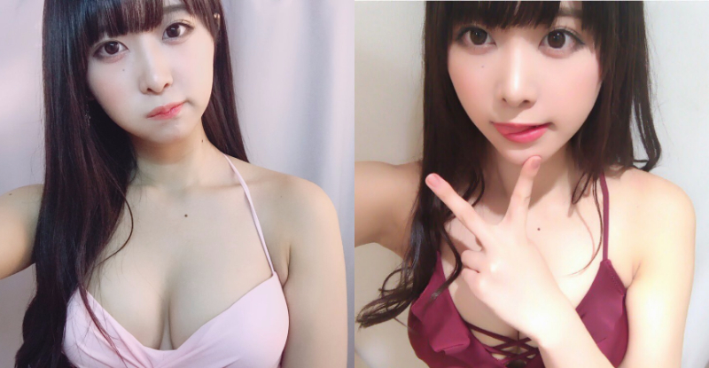 【球盟会】胸有大痣！「清新妹子」衣服底下是白嫩飽滿的美乳！跪坐咬唇太誘惑…