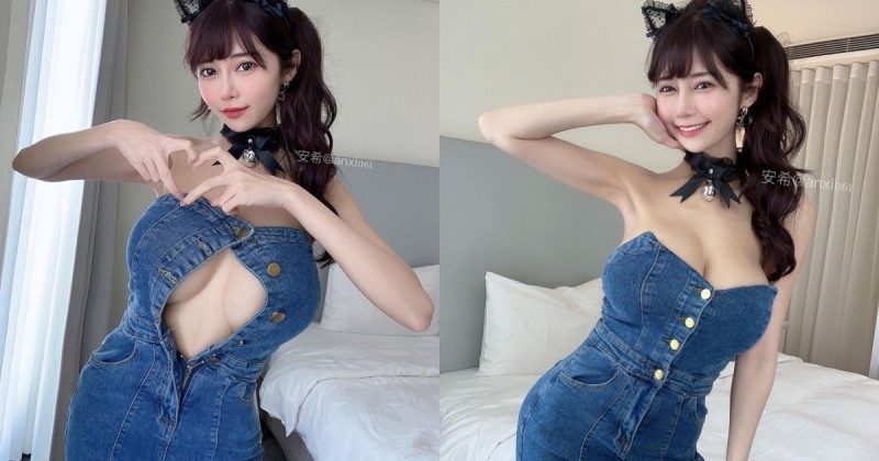 【球盟会】一衣兩穿！巨乳甜心「安希」鈕扣解開露中路，超兇猛渾圓雙球迷倒上萬粉絲！