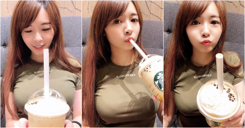 【球盟会】星巴克巧遇「超甜正妹」顏值擄獲網友的心！強大女友力散發出迷人氣息
