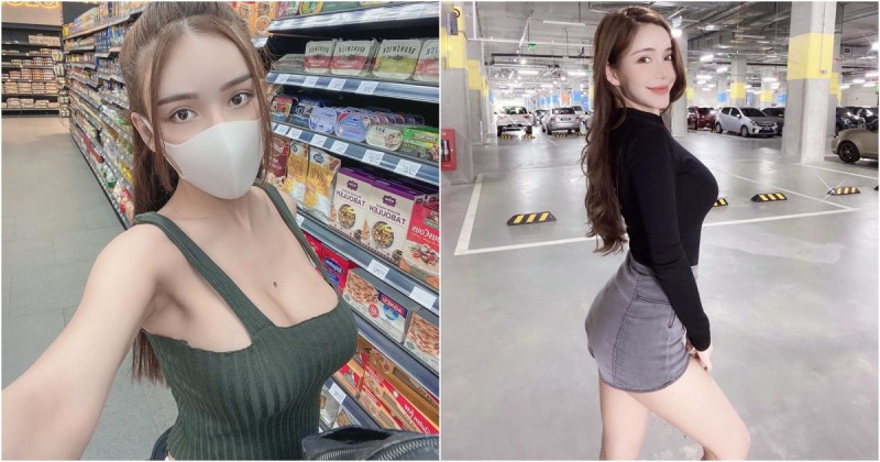 【球盟会】胸懷大痣！超市巧遇「超胸小姊姊」叫人視線難以轉移！美豔外型散發超強大電力