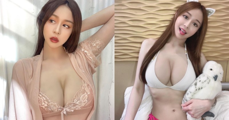 【球盟会】在家防疫也辣翻！「Lena 莉娜」粉紅睡袍露雪白豪乳，好想和她宅一起！