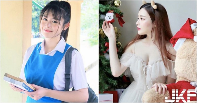 【球盟会】根本小學生！大馬正妹「玲玲」穿回校服太青春，甜美笑容發育良好太加分～