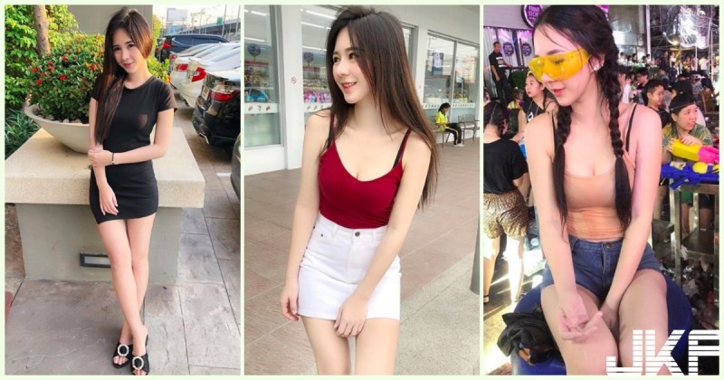 【球盟会】戀愛了！潑水節「白皙美乳妹」迷人視角太挑逗！超極品「甜美外型」讓人好陶醉啊…