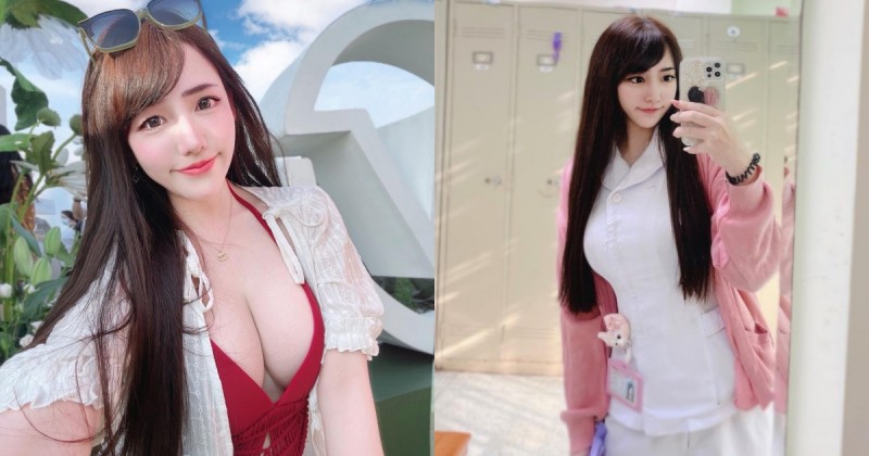 【球盟会】「甜美護理師」天使臉蛋魔鬼身材！制服下反差兇猛，「豐滿美乳」讓人打針都不痛了