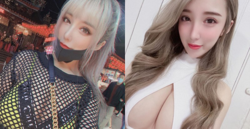 【球盟会】走一個欠抓風格！性感小惡魔「蔡瑛紋」透視網衣深溝爆乳若隱若現