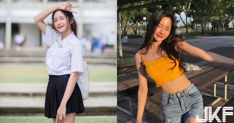 【球盟会】超萌高中生！纖細女孩的「白襯衫」＋「百折裙」制服萌感讓人無法招架！