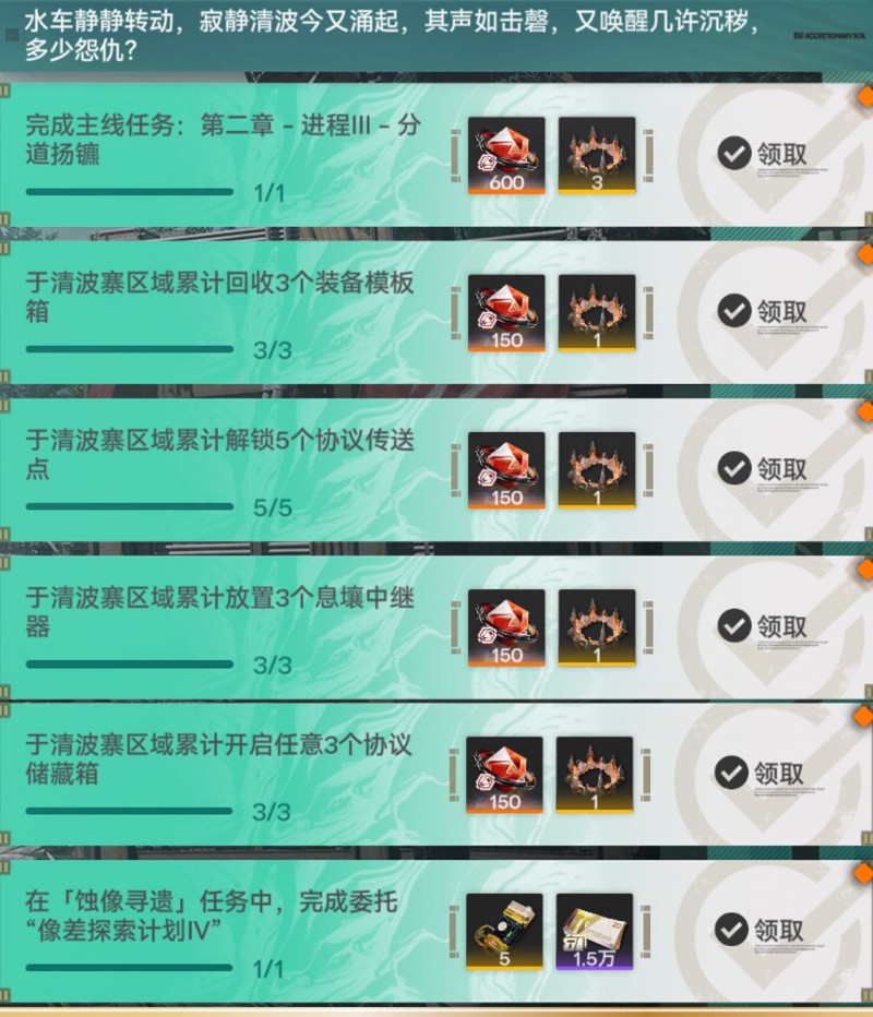 【球盟会】终末地最近活动的3900玉千万别错过，泉流无声、开拓节等4个活动