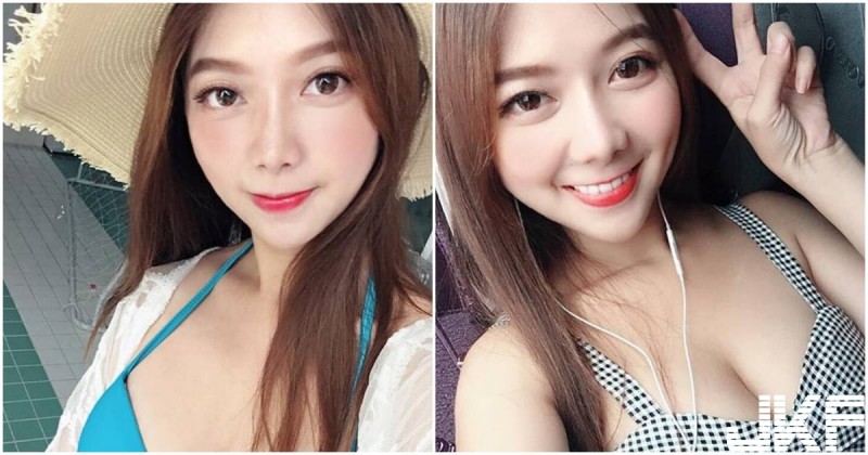 【球盟会】大眼正妹低胸裝「展現養眼身材」，白嫩美肌畫面好吸睛！