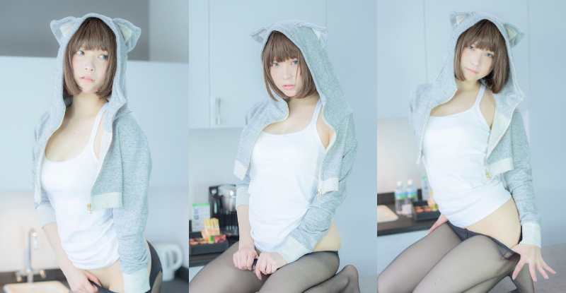 【球盟会】黑絲萬歲！甜美「貓系少女」穿脫絲襪太誘惑　有破掉的痕跡才是極品！