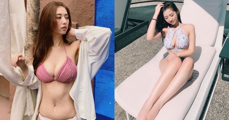 【球盟会】滑雪場爆乳妹「何蓁」夏天身材更OP！超兇比基尼讓肉肉無所遁形！
