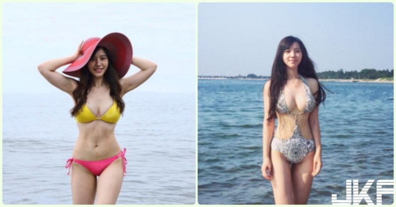 【球盟会】受不了！天菜級「海邊美乳正妹」乳量好兇爆！衣服底下的「大胸器」真是迷死人…