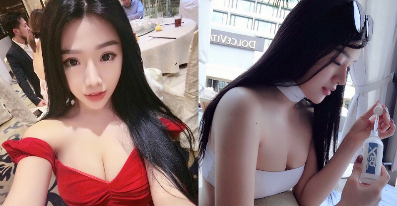 【球盟会】「巨乳大馬妹」整天炫奶！中路大開露出白嫩美乳　深溝好長一條啊…