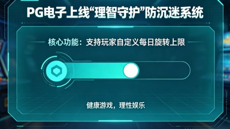 防沉迷功能:PG电子上线“理智守护”系统,支持玩家自定义每日旋转上限。
